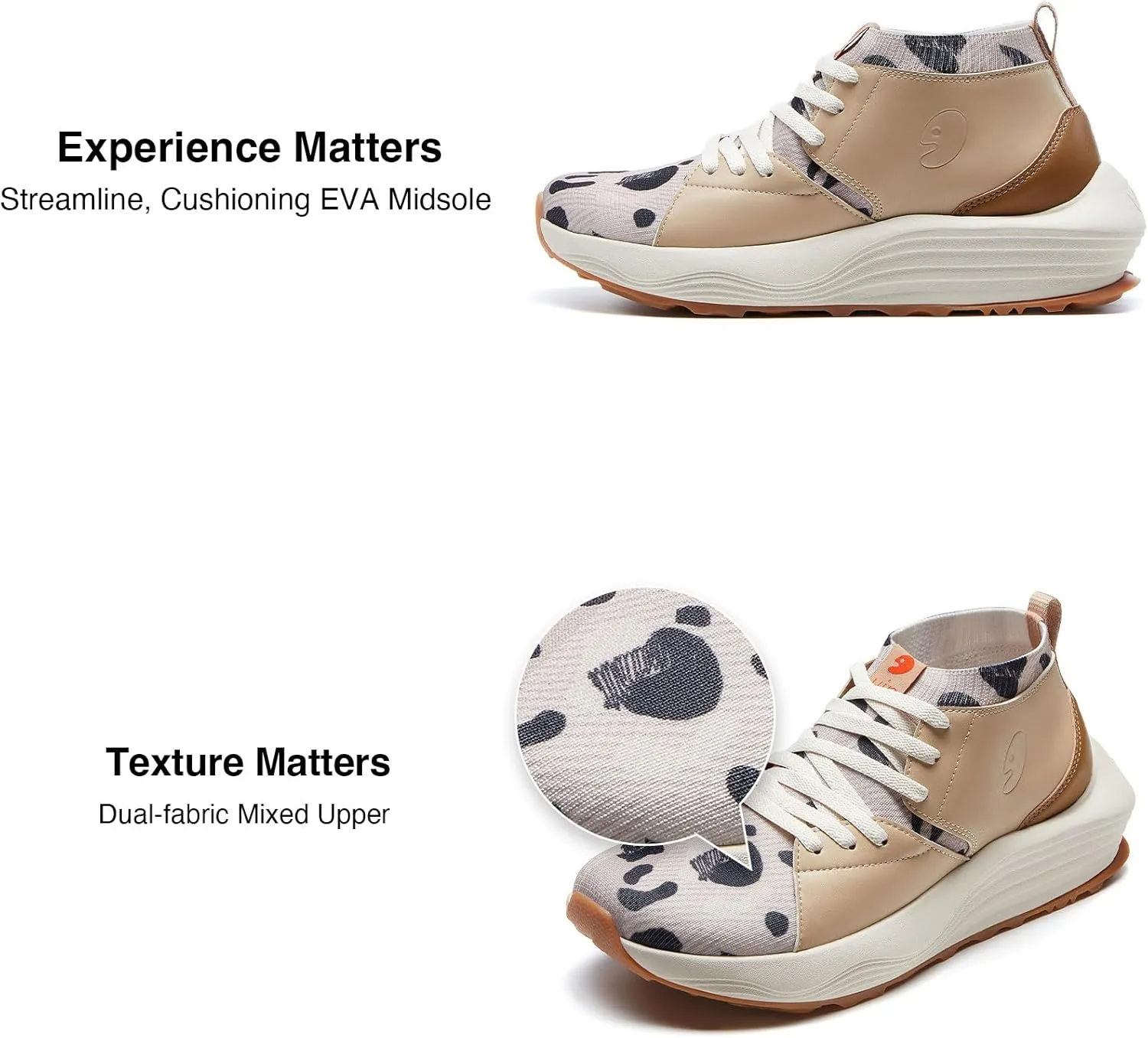 UIN Women's Fashion Sneakers Walking Art Travel Shoes Rock Layer Series