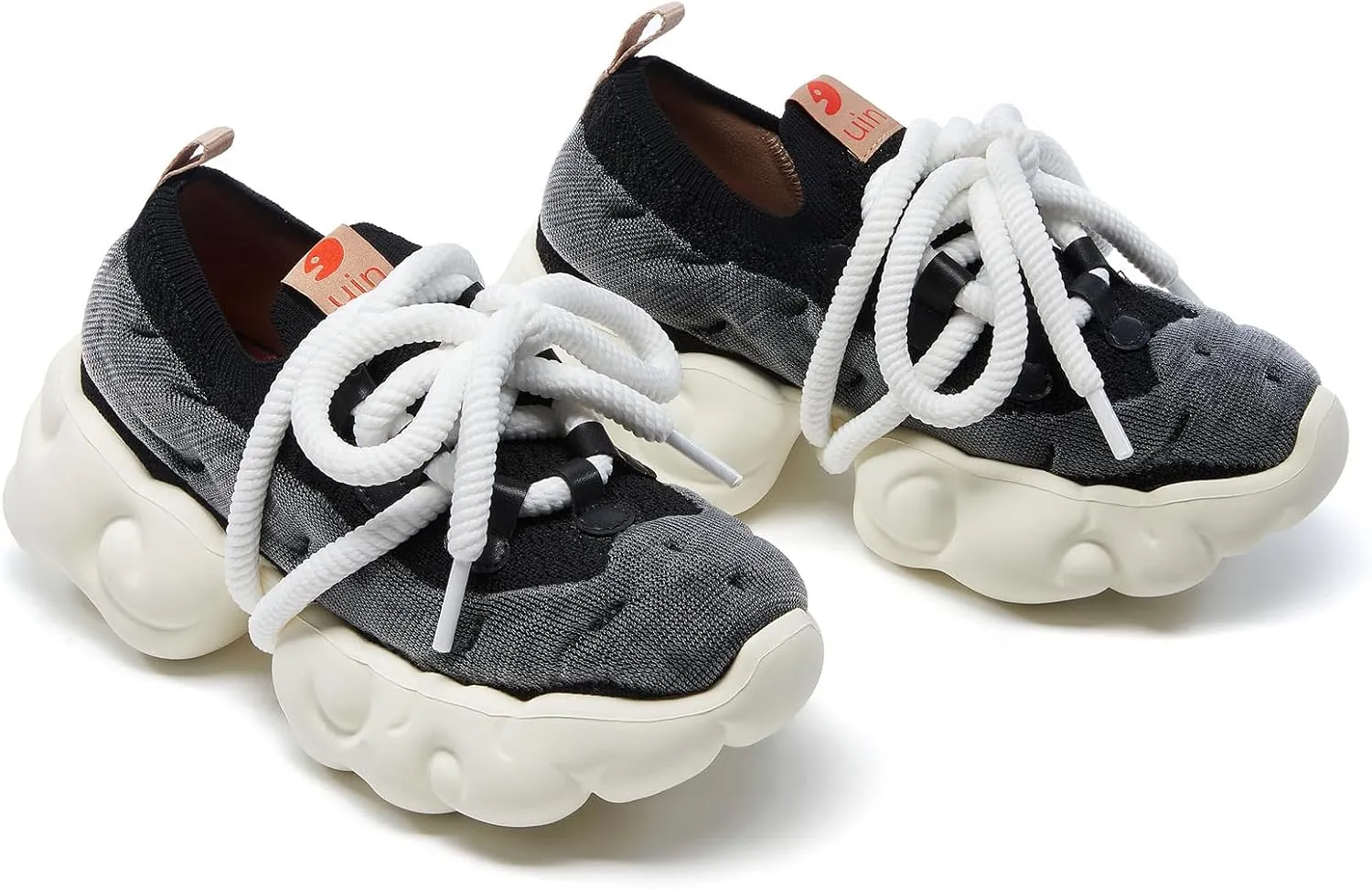 UIN Women's Platform Fashion Sneakers Chunky Walking Art Travel Shoes Cloud Series