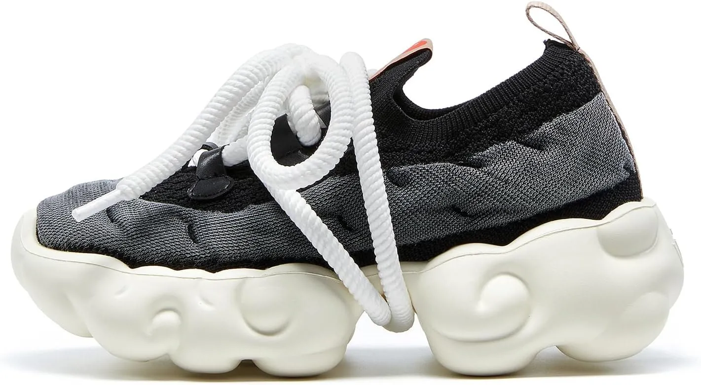 UIN Women's Platform Fashion Sneakers Chunky Walking Art Travel Shoes Cloud Series