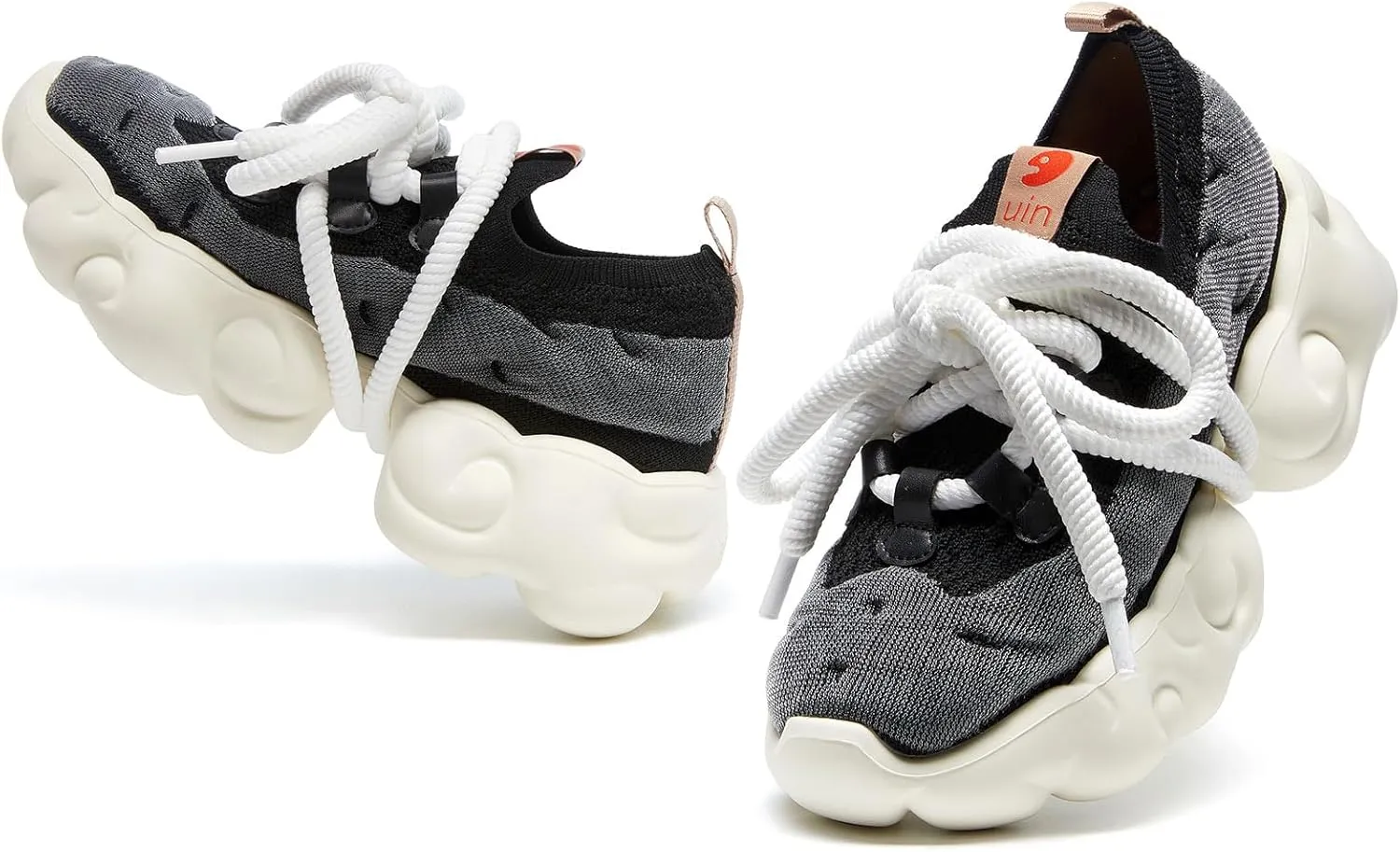 UIN Women's Platform Fashion Sneakers Chunky Walking Art Travel Shoes Cloud Series