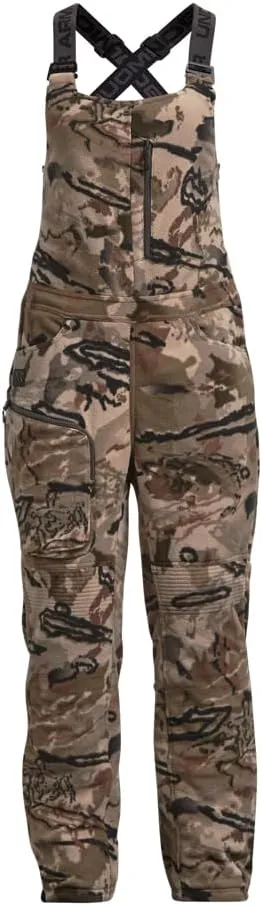 Under Armour Womens Rut Windproof Bib | Windproof Silent Microfleece Sherpa Liner | Womens Insulated Bib Overalls