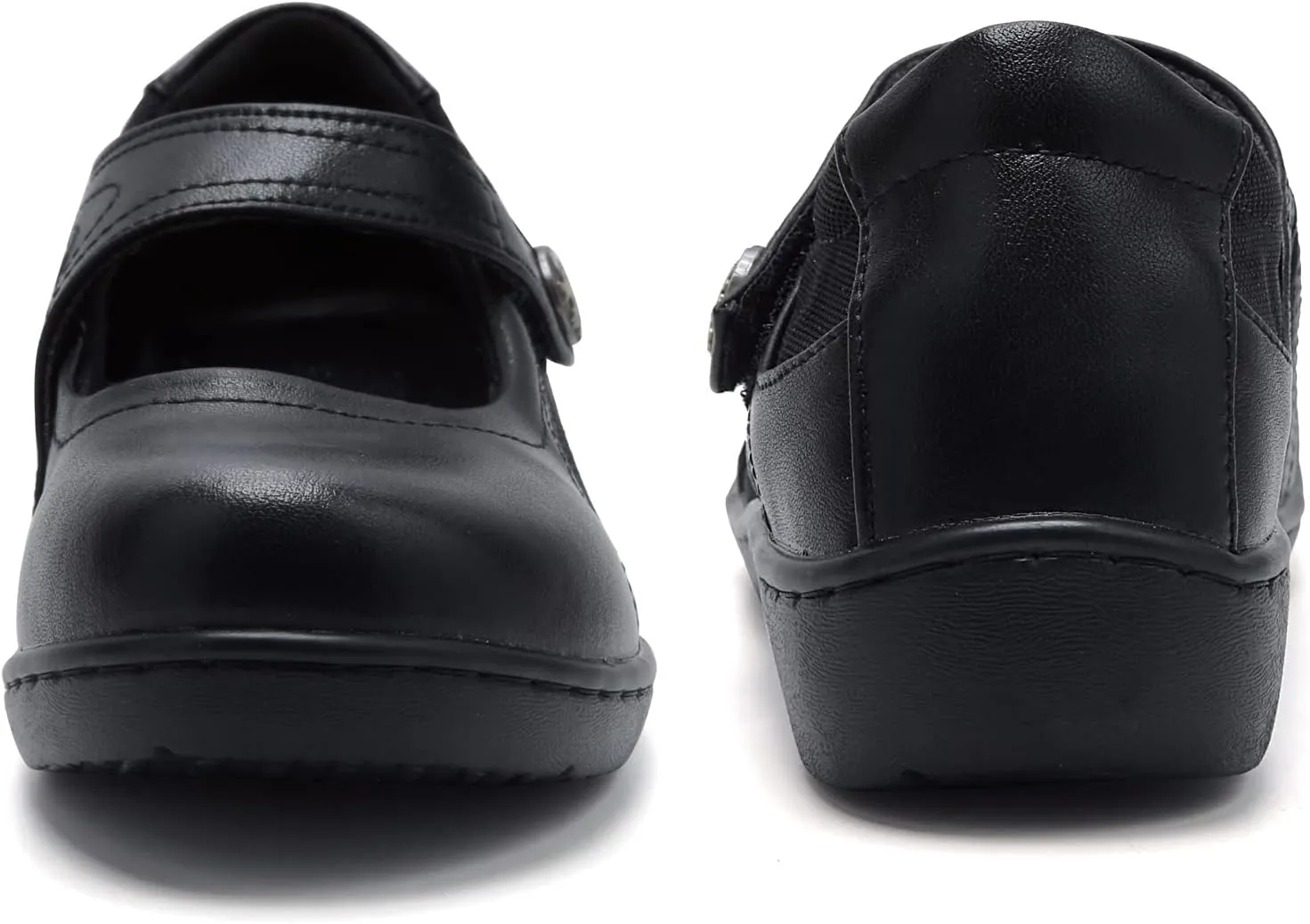 UZB Mary Jane Shoes Women Orthopedic Flats Comfortable Non Slip Work Shoes with Memory Foam