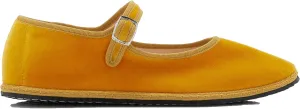 Velvet Ballet Flats for Women with Buckle Strap Comfortable Suede Closed Toe Slip On Mary Jane Flats Casual Comfortable Ballerina Shoes
