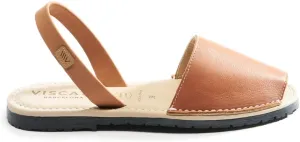 VISCATA Menorquina Leather Avarcas ½” Heel Women's Flat Sandals with premium quality leather and extra comfort for all Casual Occasions. Handmade in Menorca.