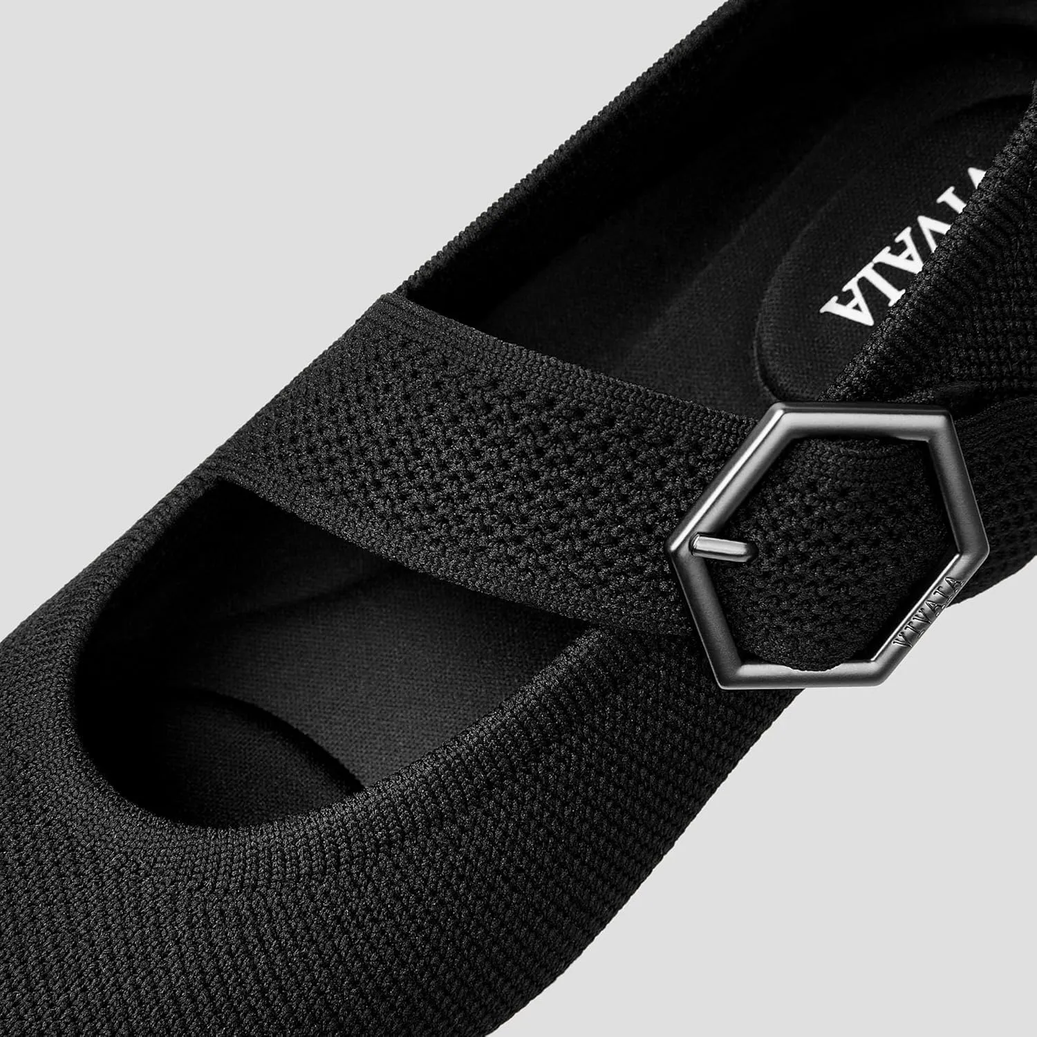 VIVAIA Maria Pointed-Toe Mary-Jane Flats Shoes for Women Washable Ballet Flats Comfortable Casual Shoes with AdaptAll Strap Dressy