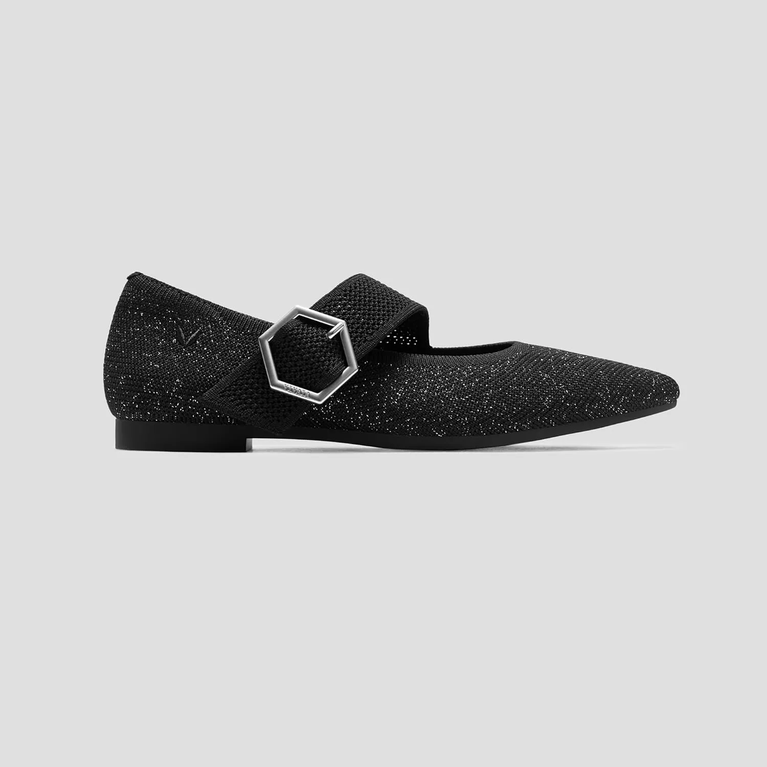 VIVAIA Maria Pointed-Toe Mary-Jane Flats Shoes for Women Washable Ballet Flats Comfortable Casual Shoes with AdaptAll Strap Dressy