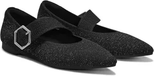 VIVAIA Maria Pointed-Toe Mary-Jane Flats Shoes for Women Washable Ballet Flats Comfortable Casual Shoes with AdaptAll Strap Dressy