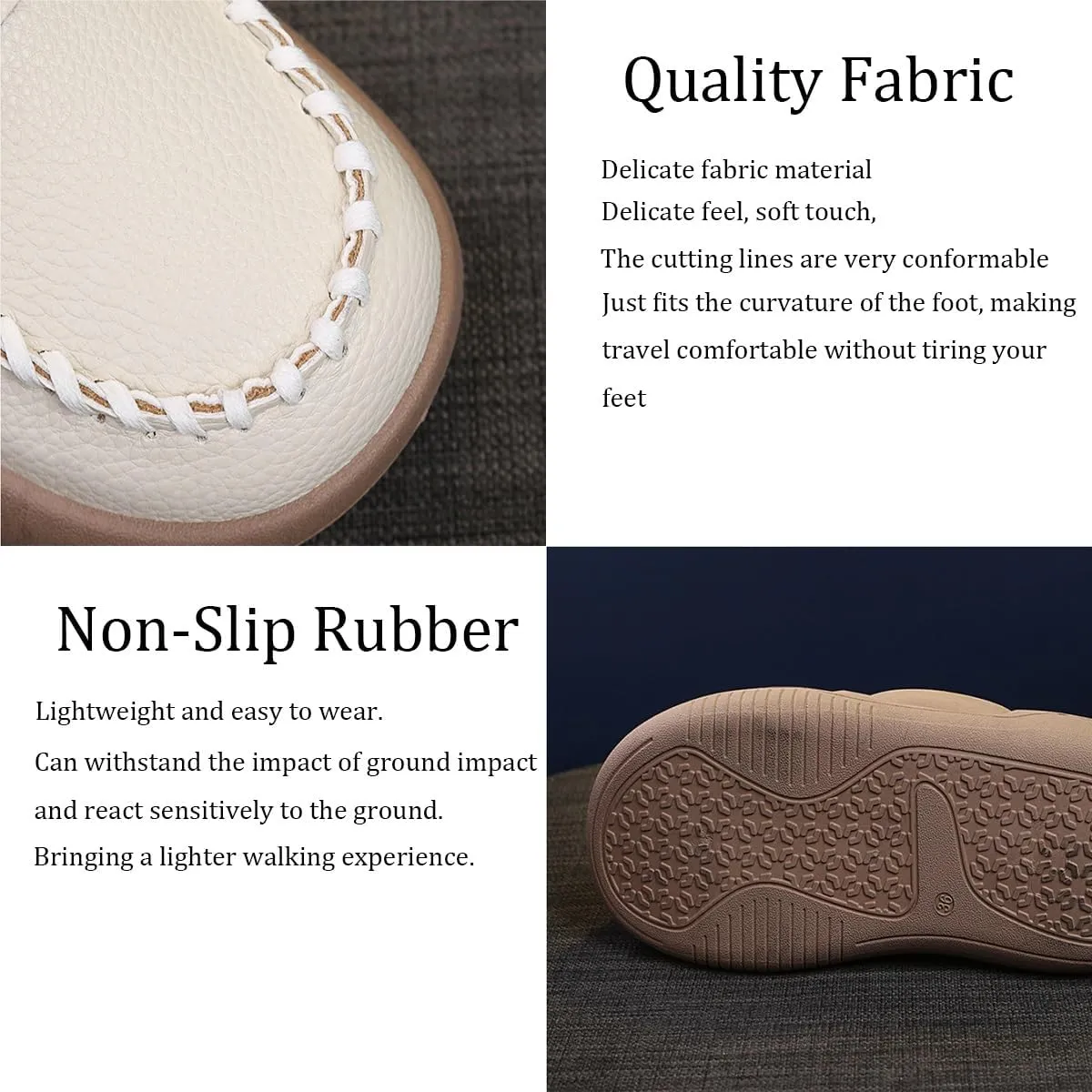 VOODUE Lurebest Shoes for Women, Lurebest Shoes for Women Corrective Loafers, Lurebest Soft Soled Orthopedic Walking Shoes for Women