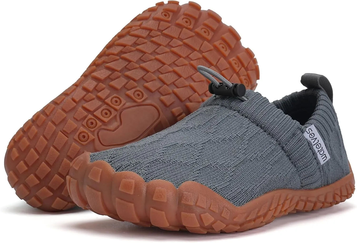 WateLves Kids Barefoot Water Shoes Boys Girls Breathable Wide Toe Slip On Beach Walking Shoes Toddler Swim Shoes Little Big Kid Minimalist Sneakers