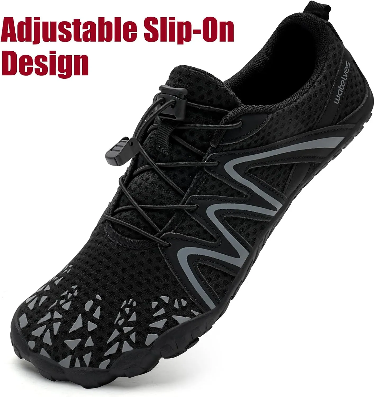 WateLves Water Shoes for Women Men Barefoot Quick Dry Beach Aqua Sock Outdoor Swimming Pool Minimalist Walking Shoes for Kayaking Surfing Hiking