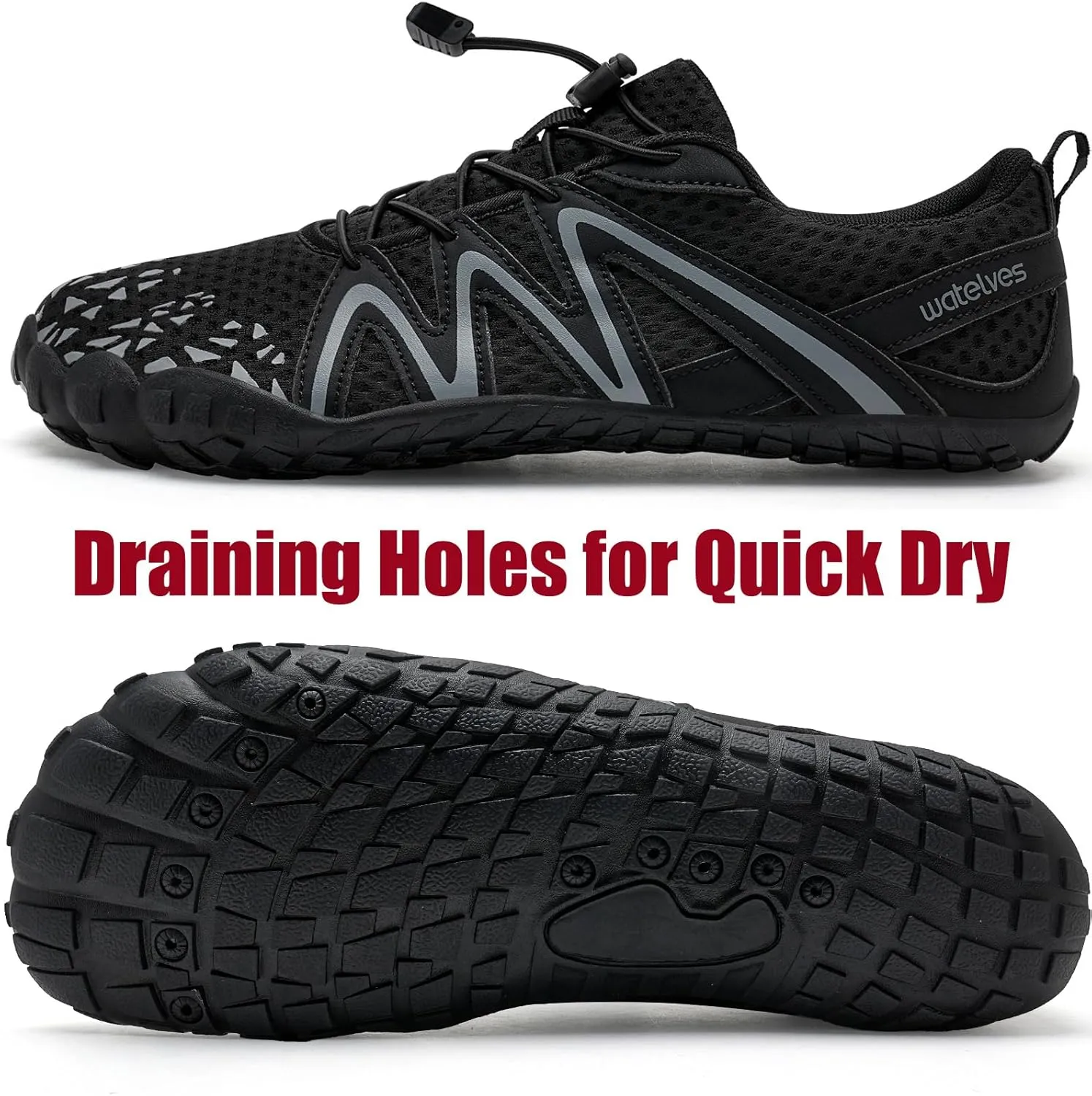 WateLves Water Shoes for Women Men Barefoot Quick Dry Beach Aqua Sock Outdoor Swimming Pool Minimalist Walking Shoes for Kayaking Surfing Hiking