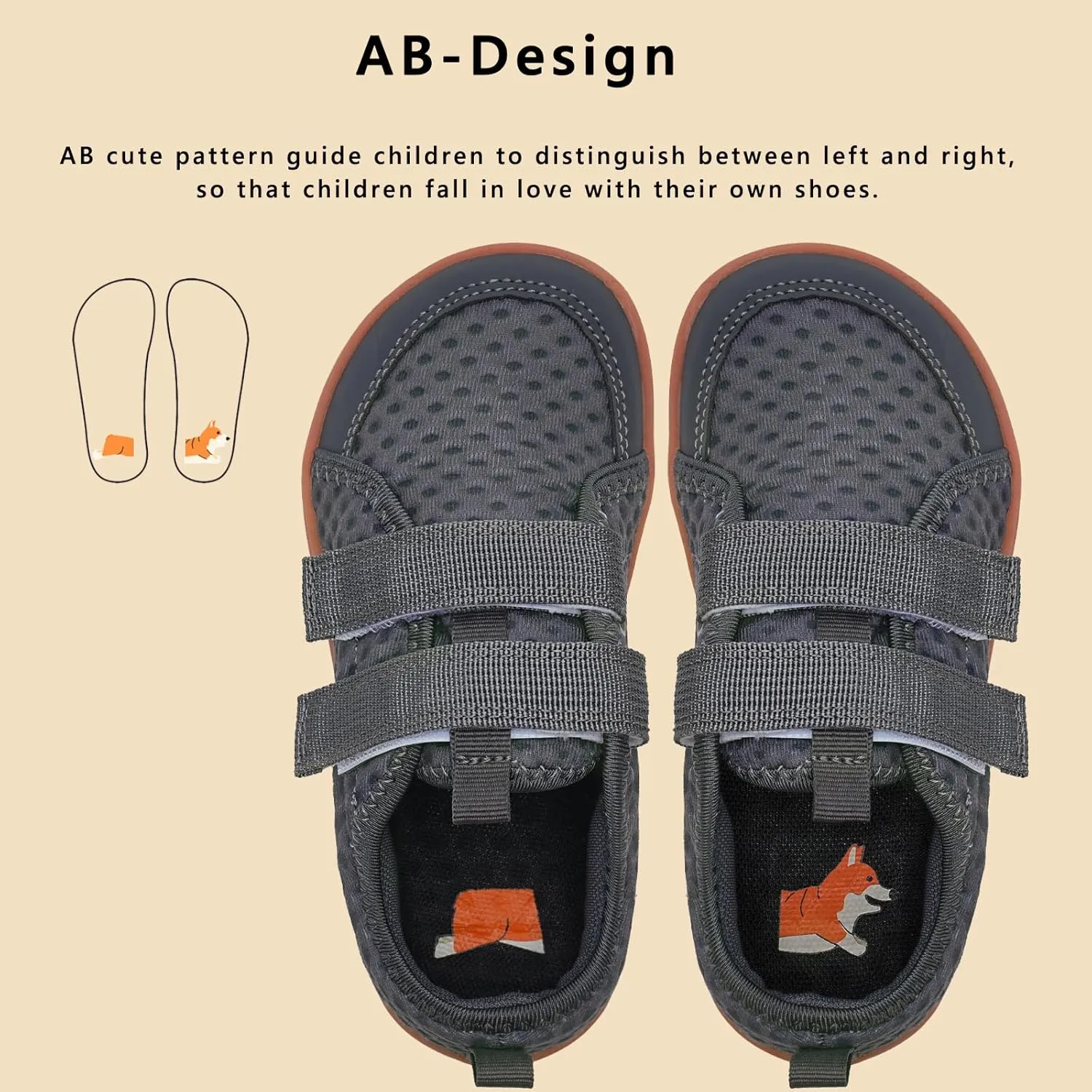 WateLves Wide Toddler Water Shoes Kids Barefoot Beach Swim Aqua Shoes Boys Girls Breathable Mesh Walking Hook and Loop Sneakers