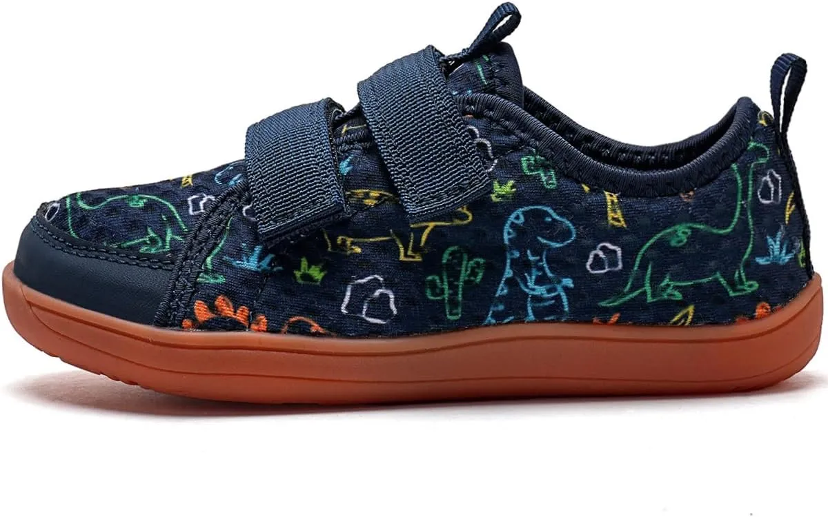 WateLves Wide Toddler Water Shoes Kids Barefoot Beach Swim Aqua Shoes Boys Girls Breathable Mesh Walking Hook and Loop Sneakers