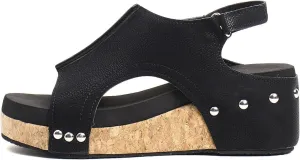 Wedge Sandals for Women 2025,Womens Espadrilles Platform Wedges Comfortable Sandals Open Toe Buckle Ankle Strap Cork Casual & Dressy Summer Shoes