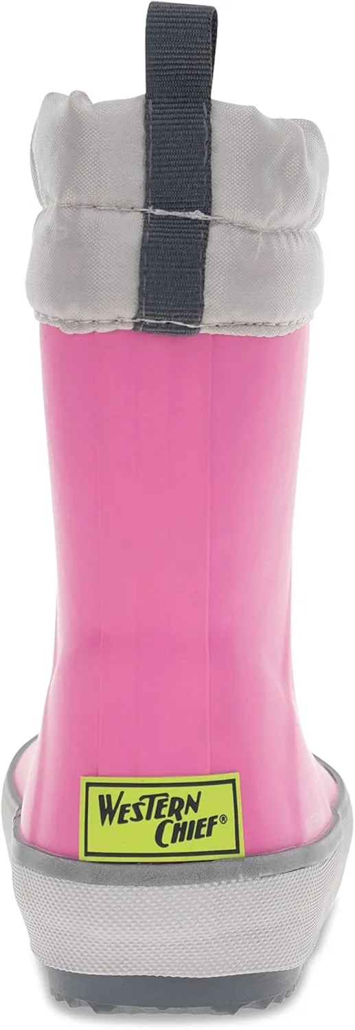 Western Chief Kids Element Kid Friendly, Lightweight, Waterproof Rain Boot with Cozy Lining - Perfect Outdoor Boots for Boys and Girls