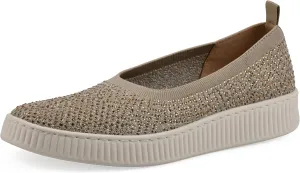 WHITE MOUNTAIN Women's Digs Sparkling Woven Knit Slip-On Flat