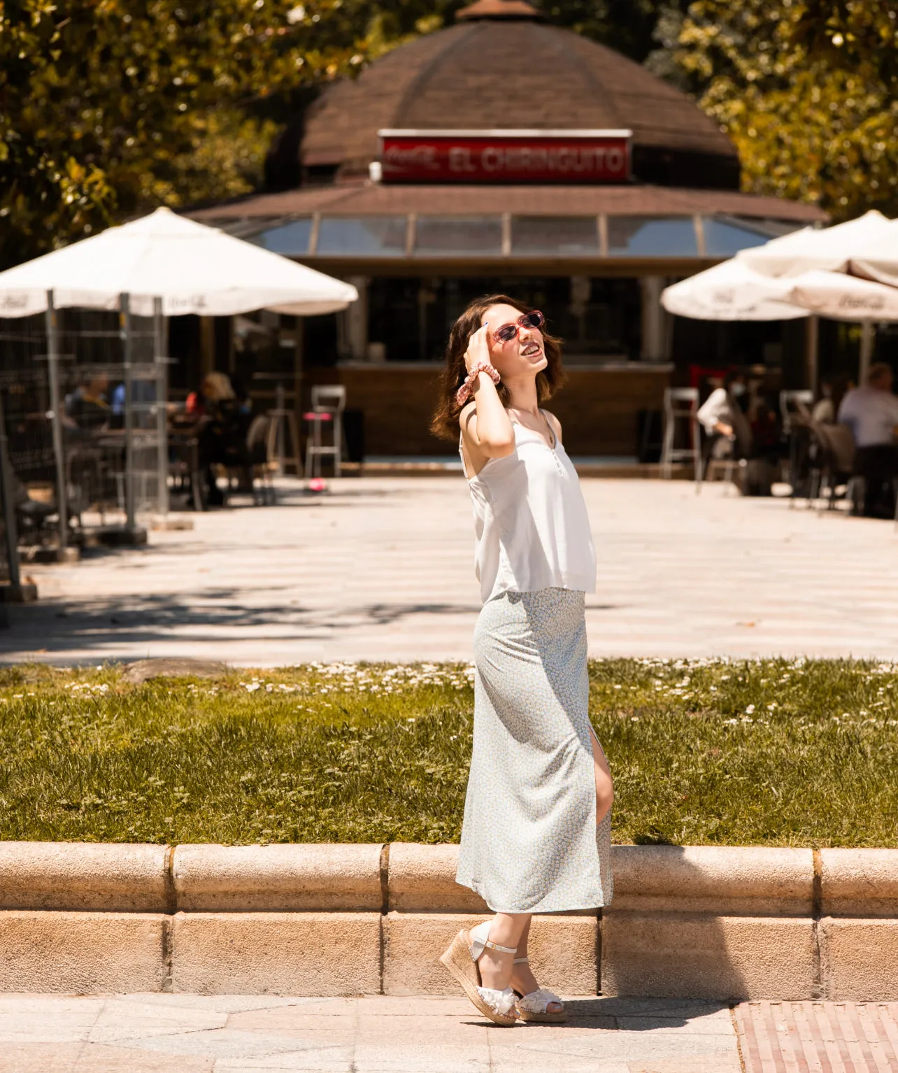 White With Ankle Straps Espadrilles