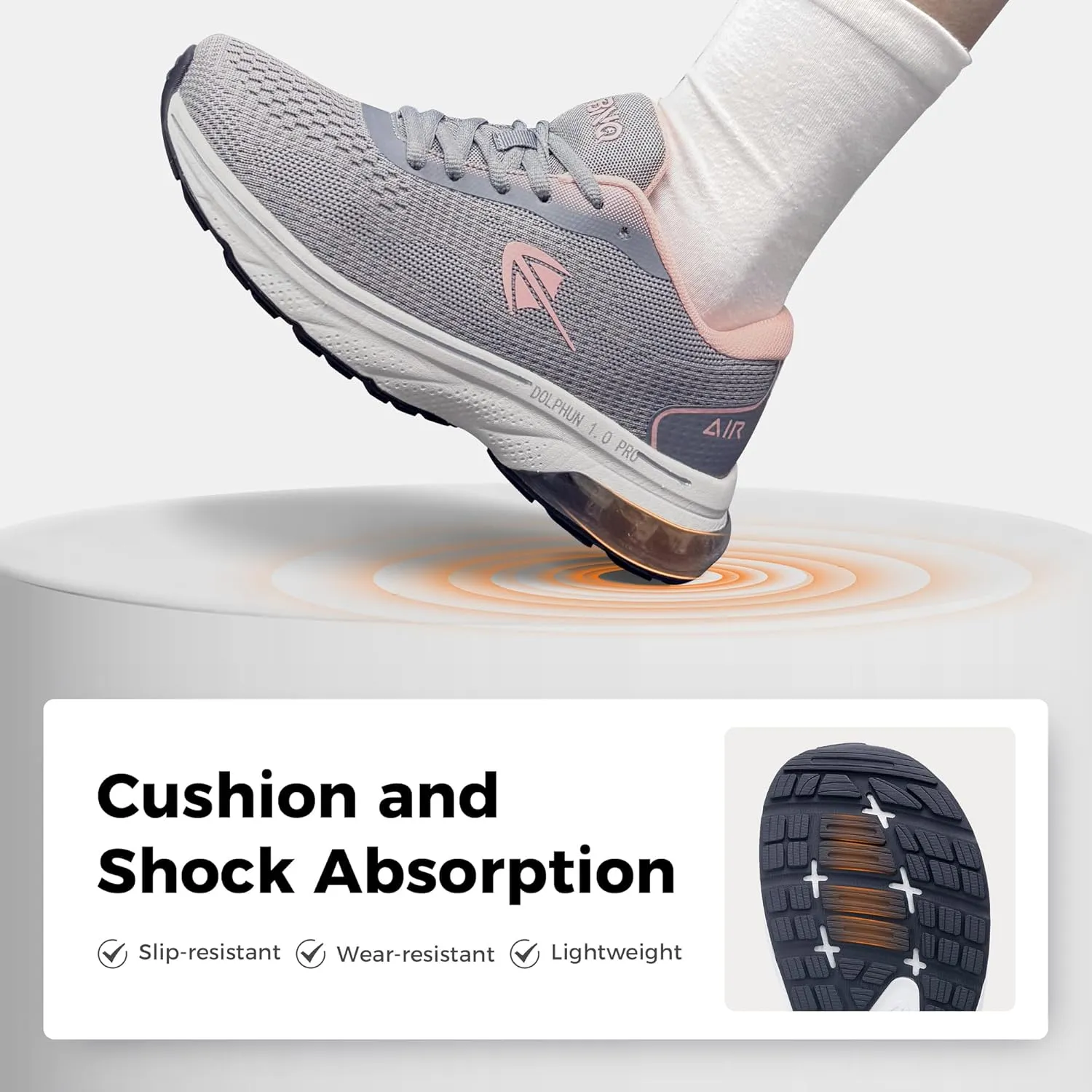 Wide Toe Box Shoes for Women Air Running Plantar Fasciitis Shoe Arch Support Walking Tennis Orthotic Breathable Extra Wide Width Athletic Sneakers US6-11