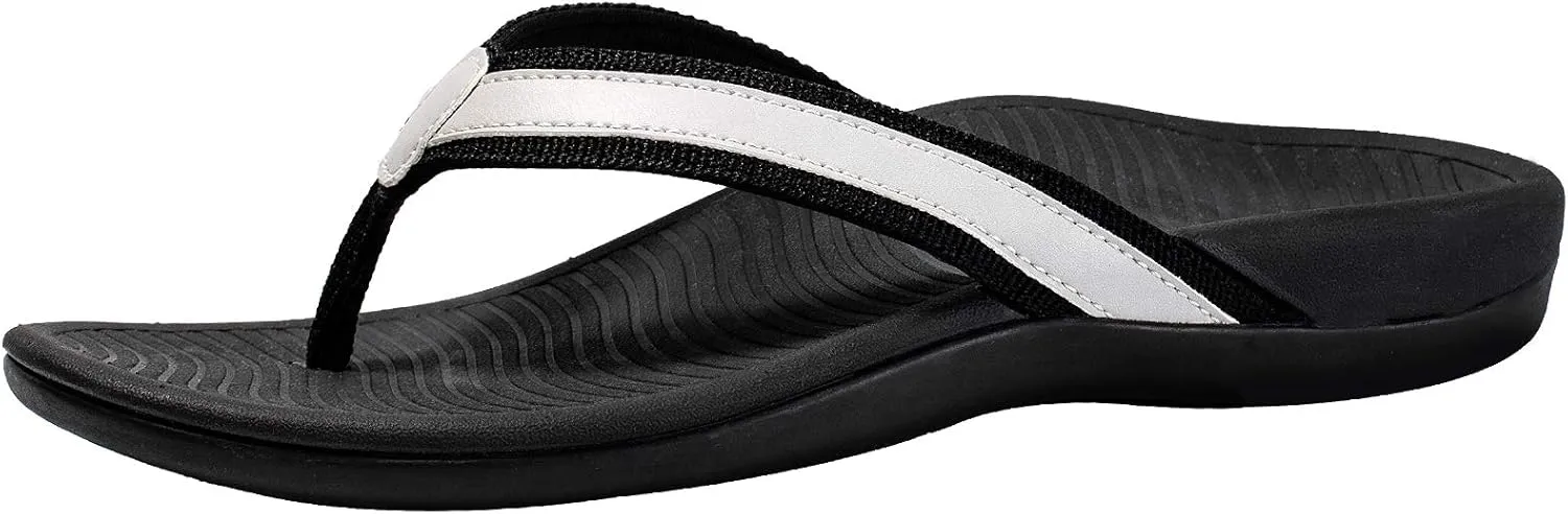 Womans Sandals Flip Flop with Orthotic For Flat Feet Plantar Fasciitis Arch Support Athletic Slide Sandals Relieve Flat Feet, High Arch,