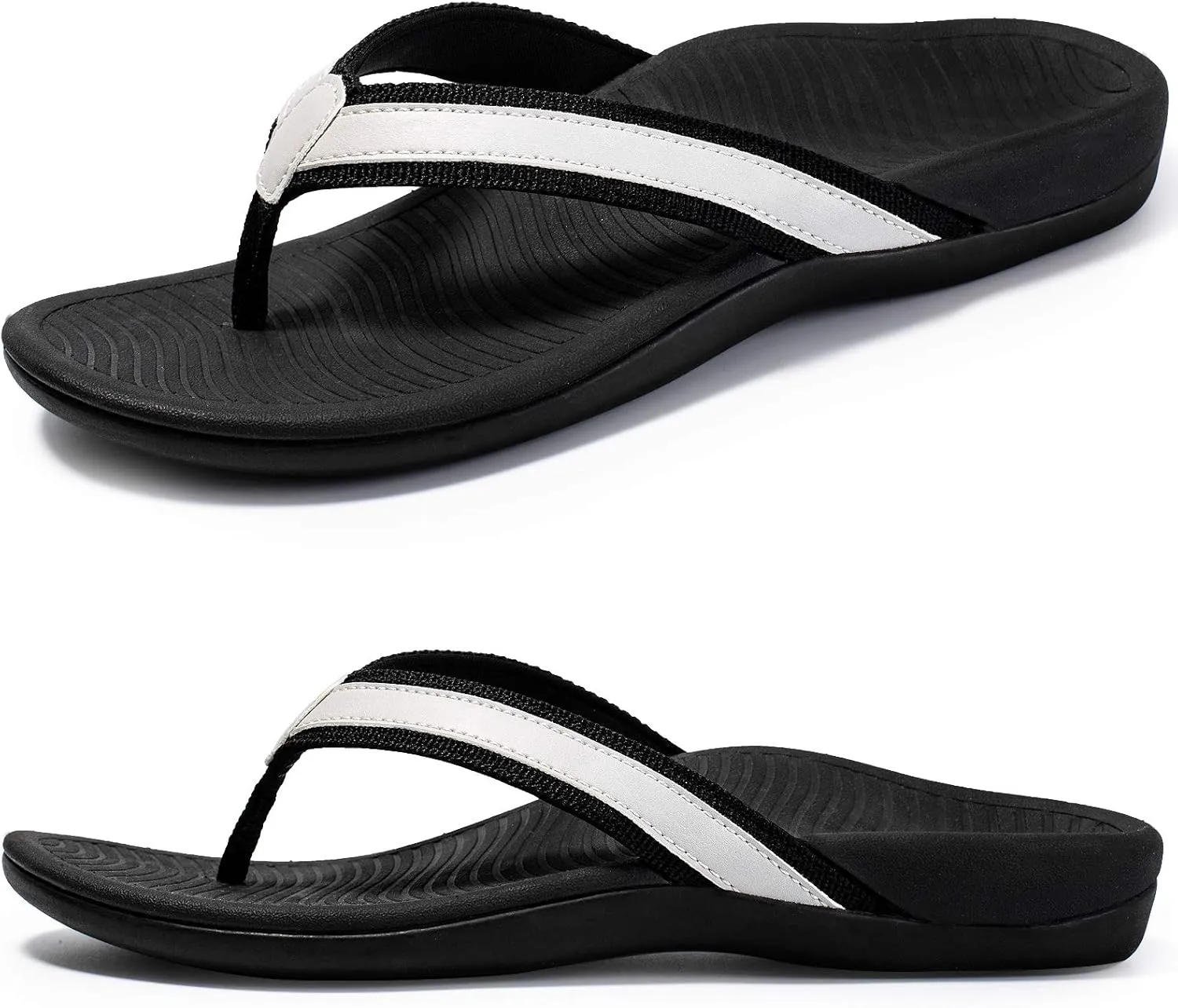 Womans Sandals Flip Flop with Orthotic For Flat Feet Plantar Fasciitis Arch Support Athletic Slide Sandals Relieve Flat Feet, High Arch,