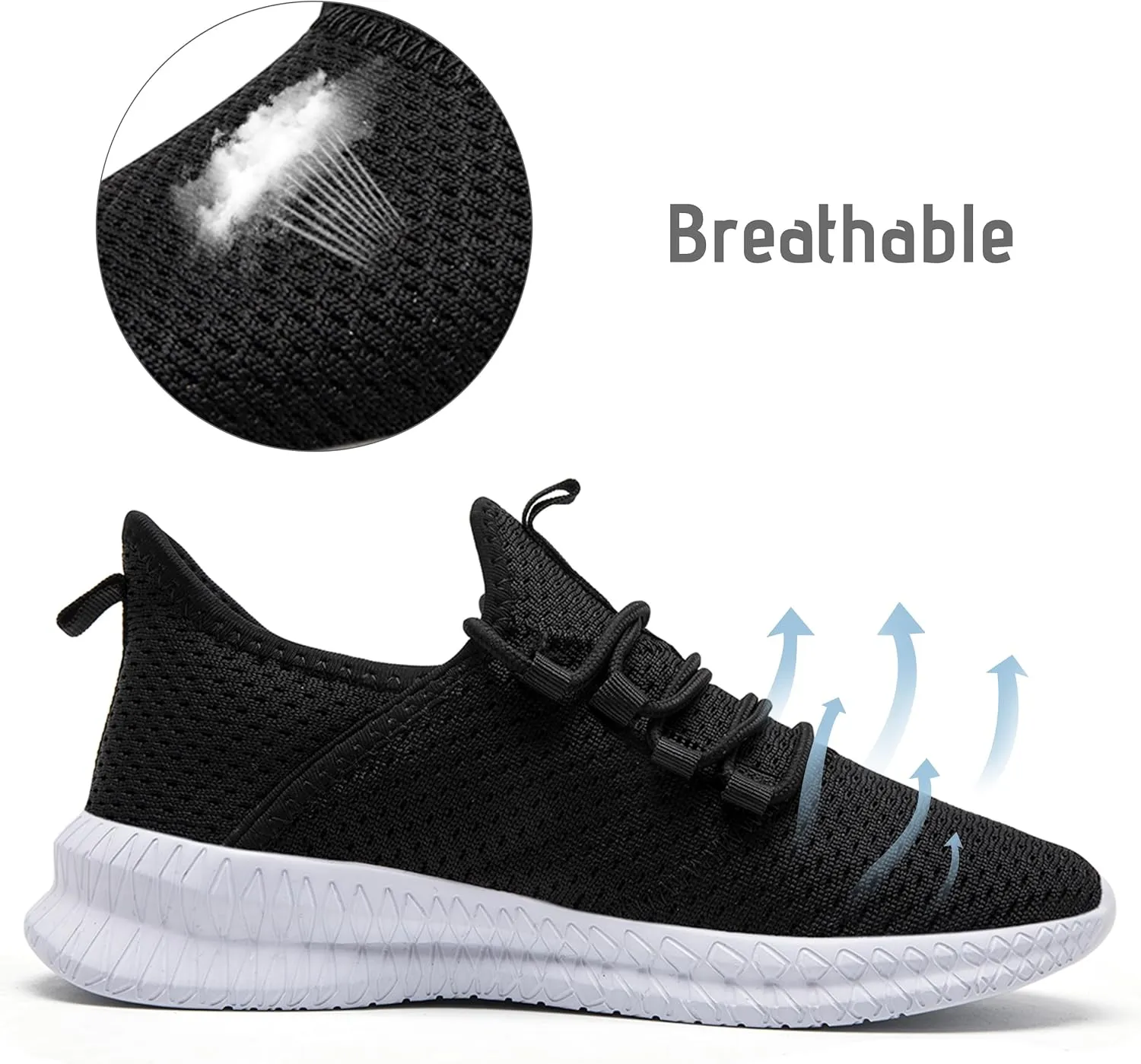 Women Running Shoes Tennis Walking Gym Sneakers Athletic Slip on Workout Sport Shoe