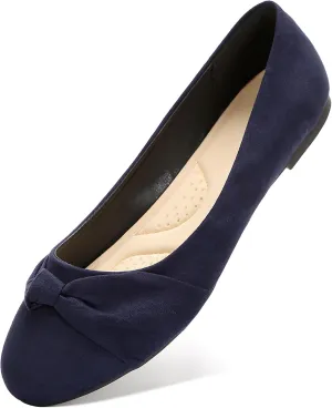 Women's Ballet Flats Shoes, Dress Shoes for Women Round Toe Comfort Light Weight Slip-On Shoes