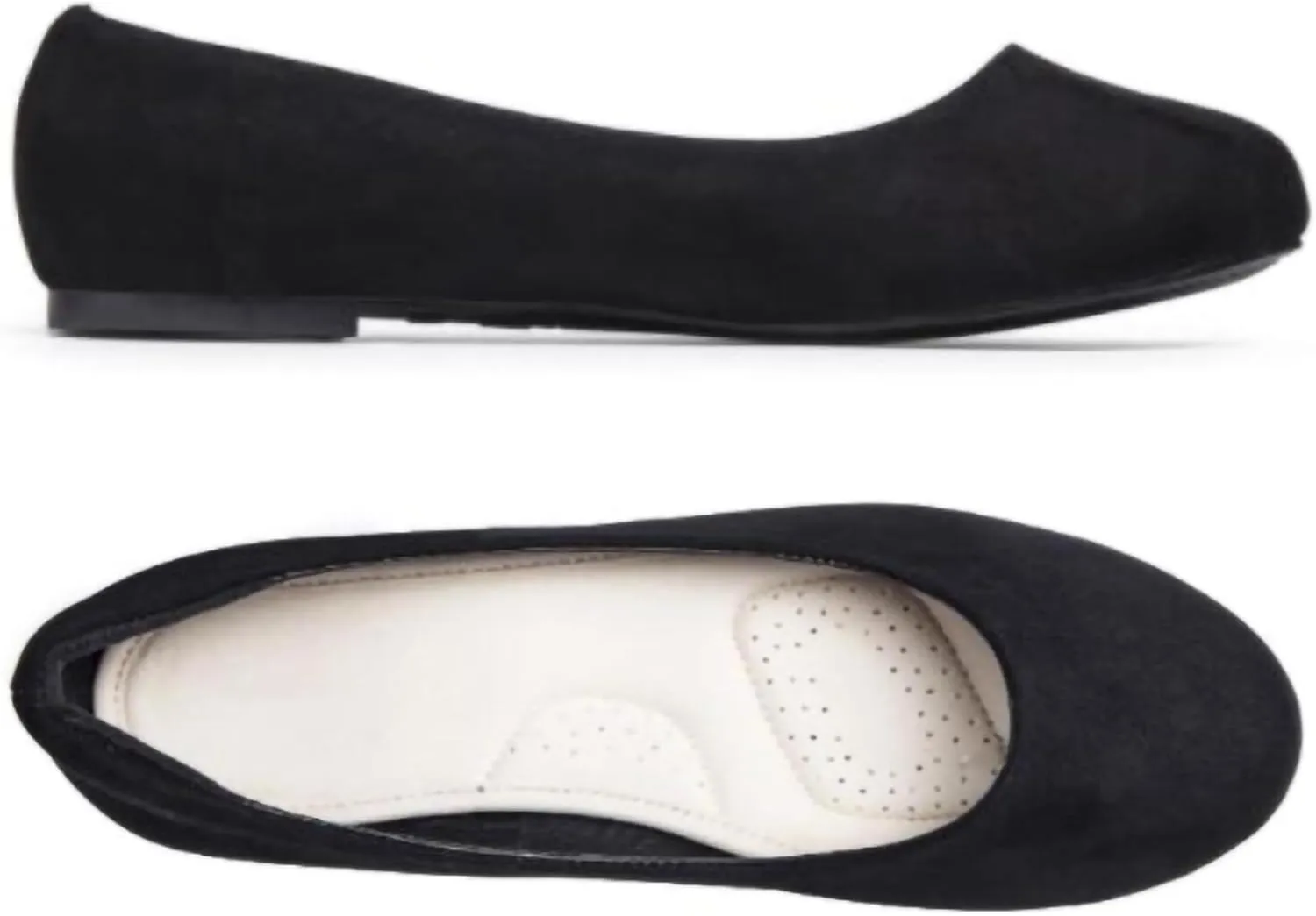 Women's Ballet Flats Shoes, Dress Shoes for Women Round Toe Comfort Light Weight Slip-On Shoes