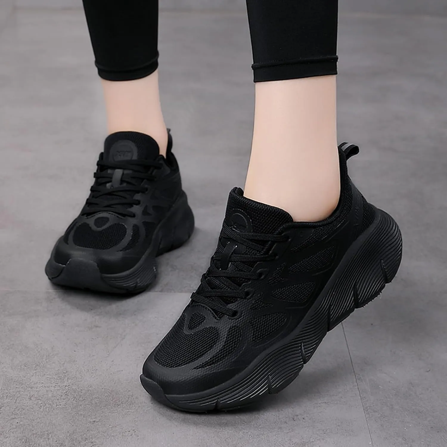 Women's Dance Shoes Mesh Lace up Modern Jazz Shoes Athletic Walking Dance Sneakers