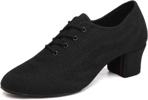 Womens Latin Dance Sneakers Lace-up Social Rhythm Dance Shoes,Model HD01
