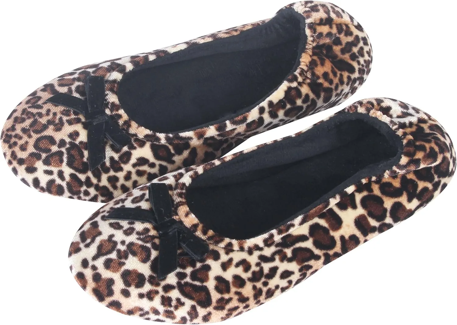 Women's Lightweight Ballet Flats with Moisture-Wicking Polyester Lining and Non-Slip Suede Sole for Indoor Dancing Comfort