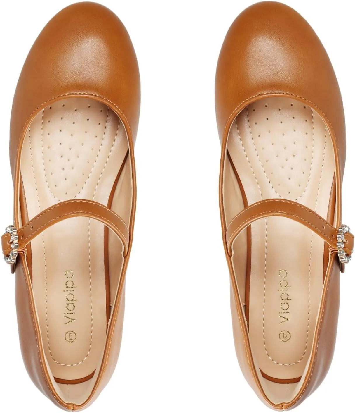 Womens Mary Jane Shoes Comfortable Strap Flats Dressy Casual Ballet Flats Shoes Floral Buckle Round Toe Black Flats Shoes for Women