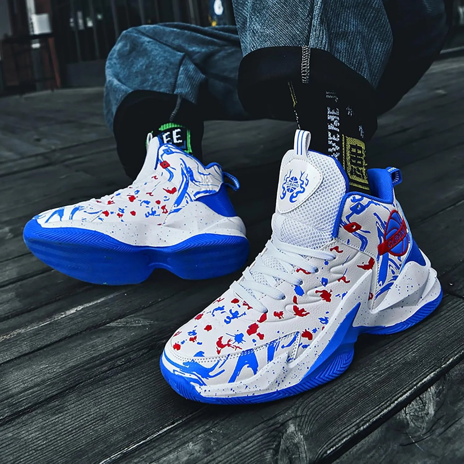 Womens Mens Basketball Shoes Breathable Running Athletic Cushion Sports Fashion Sneakers Non Slip Shoe