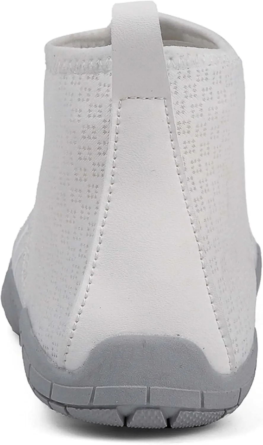 Women's Men's High Top Water Shoes, Quick Dry Breathable Stretch Lightweight Mesh Fabric, Rubber Drainage Sole, Indoor Sneakers, Barefoot Water Shoes