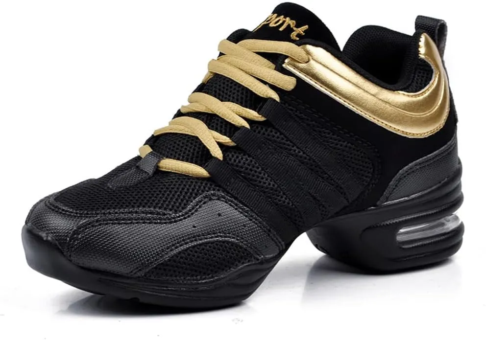 Women's Mesh Four Seasons Outdoor Sneakers Soft Sole Jazz Dance Shoes Ladies Modern Dance Fitness Shoes