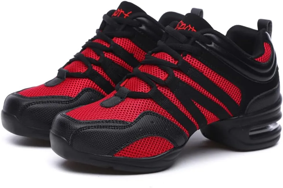 Women's Mesh Four Seasons Outdoor Sneakers Soft Sole Jazz Dance Shoes Ladies Modern Dance Fitness Shoes