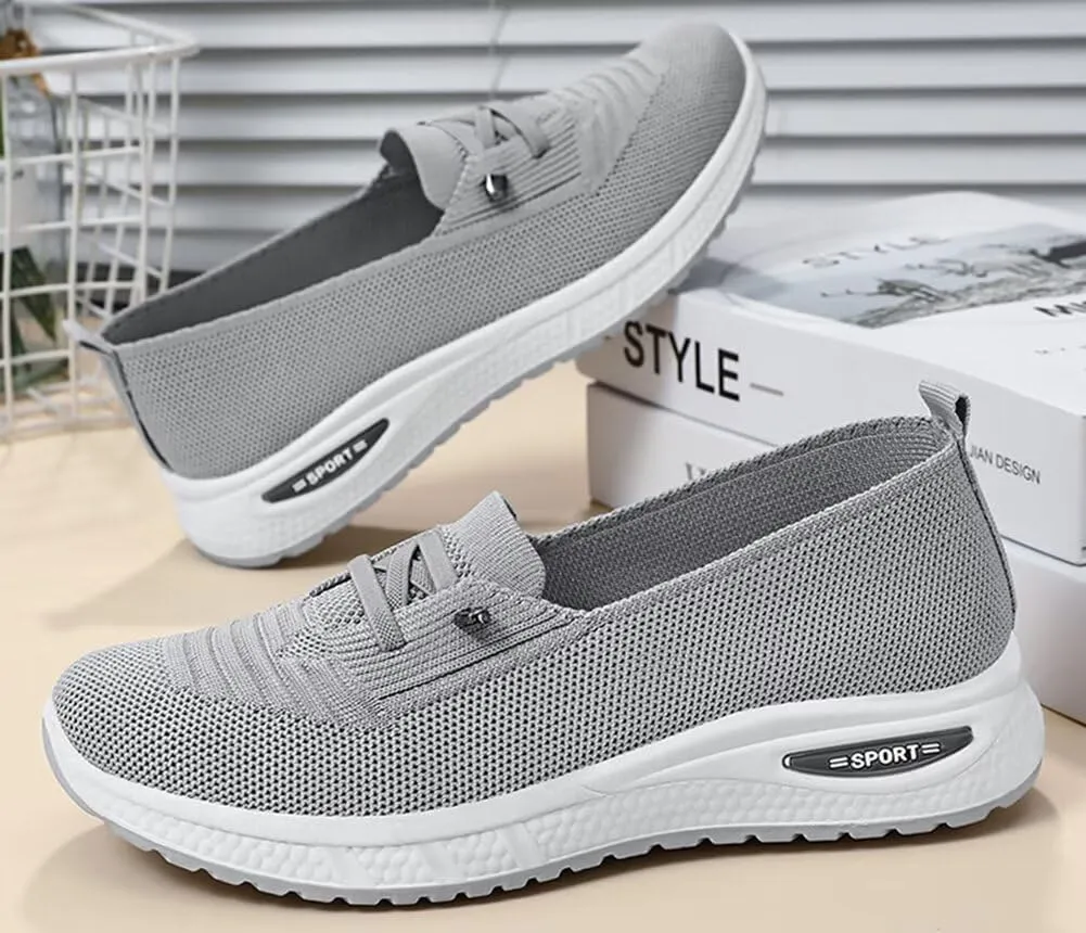 Women's Orthopedic Mesh Walking Shoes Athletic Sport Running Sneakers Slip-on Cozy Breathable