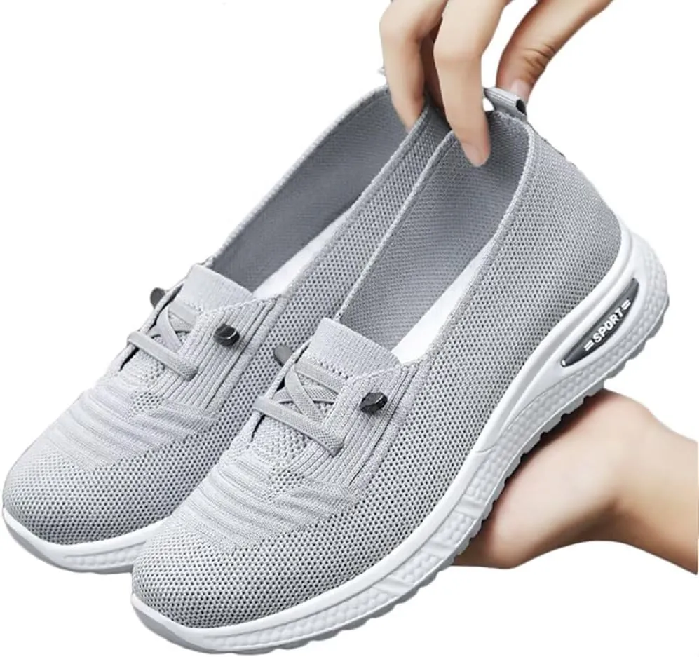 Women's Orthopedic Mesh Walking Shoes Athletic Sport Running Sneakers Slip-on Cozy Breathable
