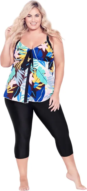 Women's Plus Size Swim Capri