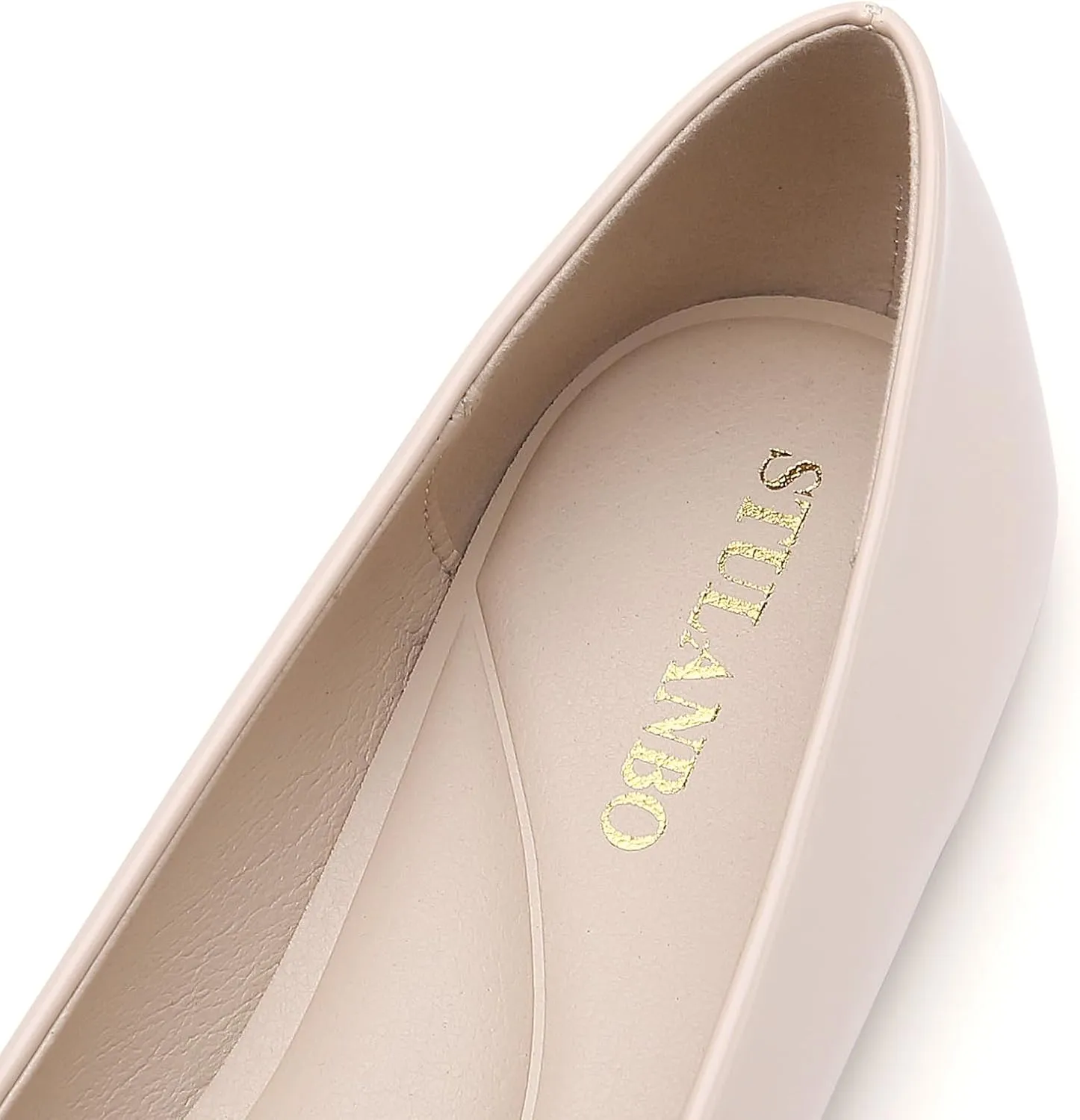 Women's Pointy Toe Loafer Flat Comfortable Faux Suede Work Shoes, Cute Penny Loafer Slip On Ballet Flat