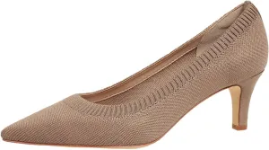 Women's Pumps Kitten Heel Pump Shoes Pointed Toe Knit Comfortable Casual Party Dressy Low Heel Dress Shoes