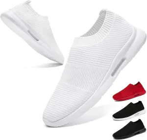 Womens Running Shoes Tennis Walking Gym Workout Athletic Slip on Fashion Sneakers Breathable Lightweight Sport Jogging Hiking Casual Shoe