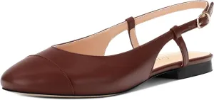 Women's Slingback Flats, Round Toe Flats for Women Dressy Casual Work Office Party, Women's Flats Dress Shoes