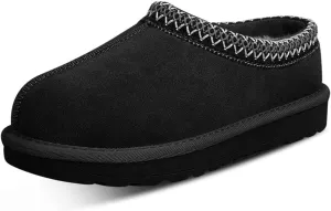 Women's Slippers Platform Mini Boots For Women Suede Leather Indoor/Outdoor Anti-Slip Slipper Comfy Fur Fleece Lined Sneakers Short Ankle Boot