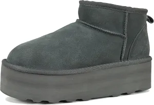 Women's Ultra Mini Platform Fashion Boot Classic Short Ankle Boot Cloud Warm Fur Lined Snow Boots Anti-Slip Winter Boots for Outdoor,Size: 5.5-11 US