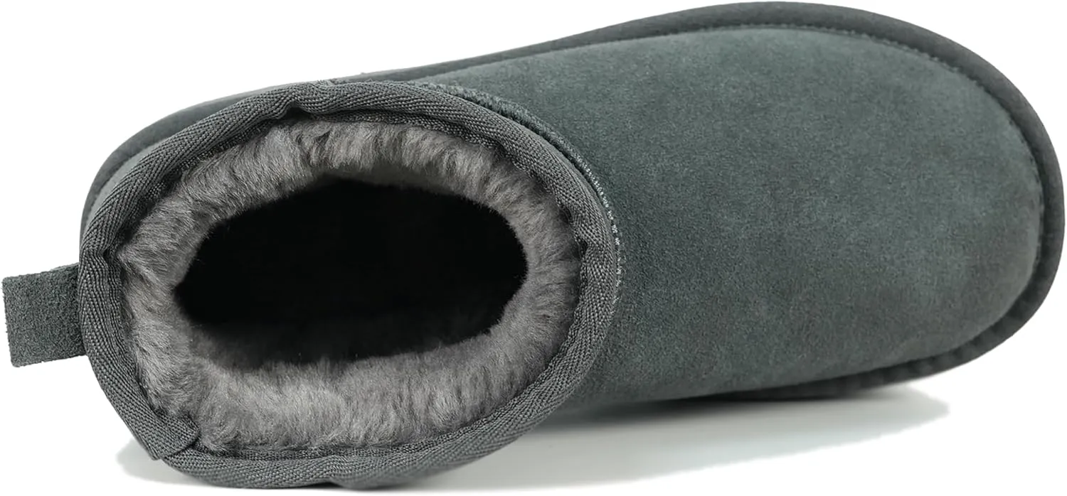 Women's Ultra Mini Platform Fashion Boot Classic Short Ankle Boot Cloud Warm Fur Lined Snow Boots Anti-Slip Winter Boots for Outdoor,Size: 5.5-11 US