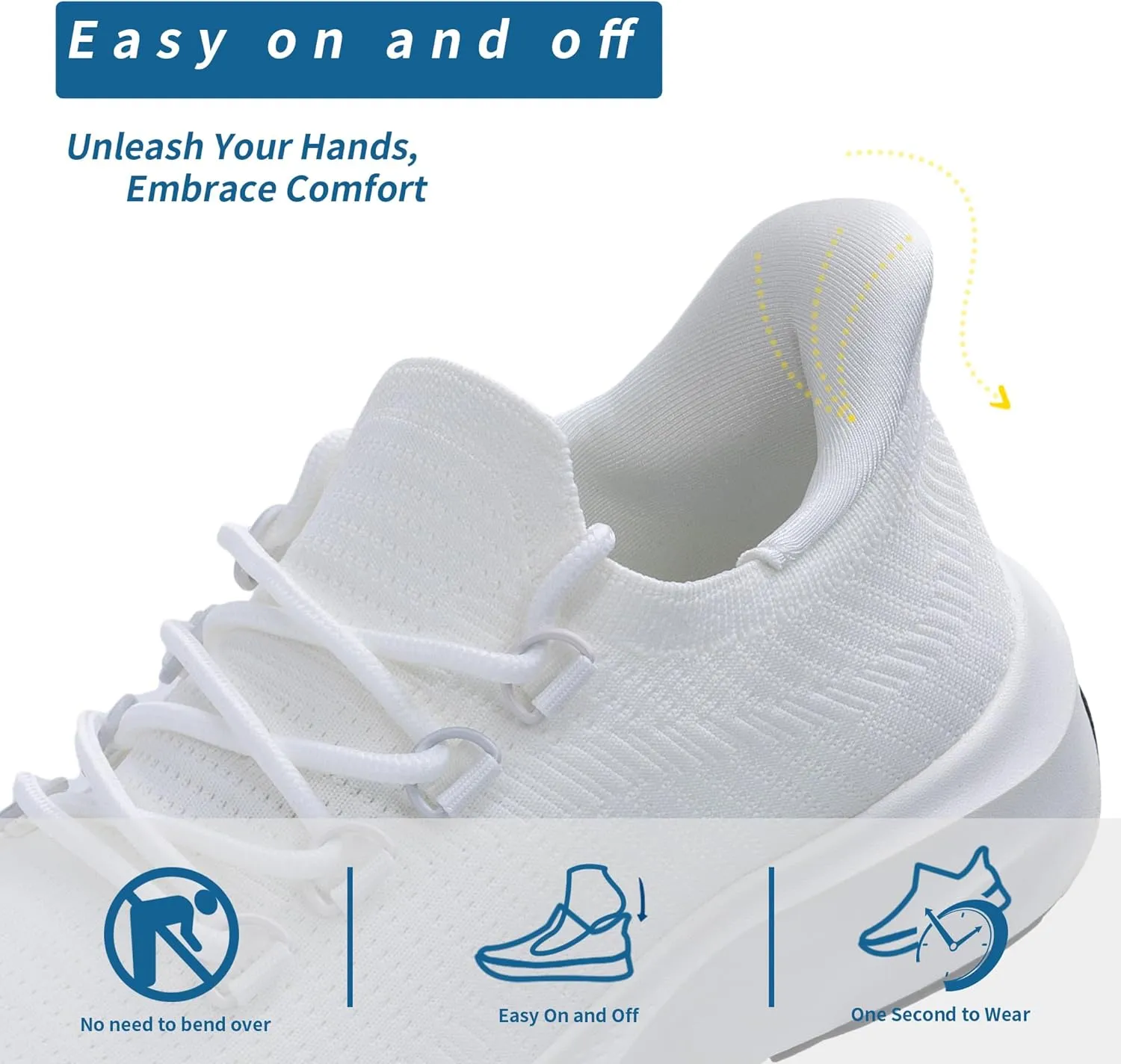 Womens Walking Shoes | Casual Tennis Sneakers | Slip On Shoes | Comfortable Lightweight Shoes US 6-11