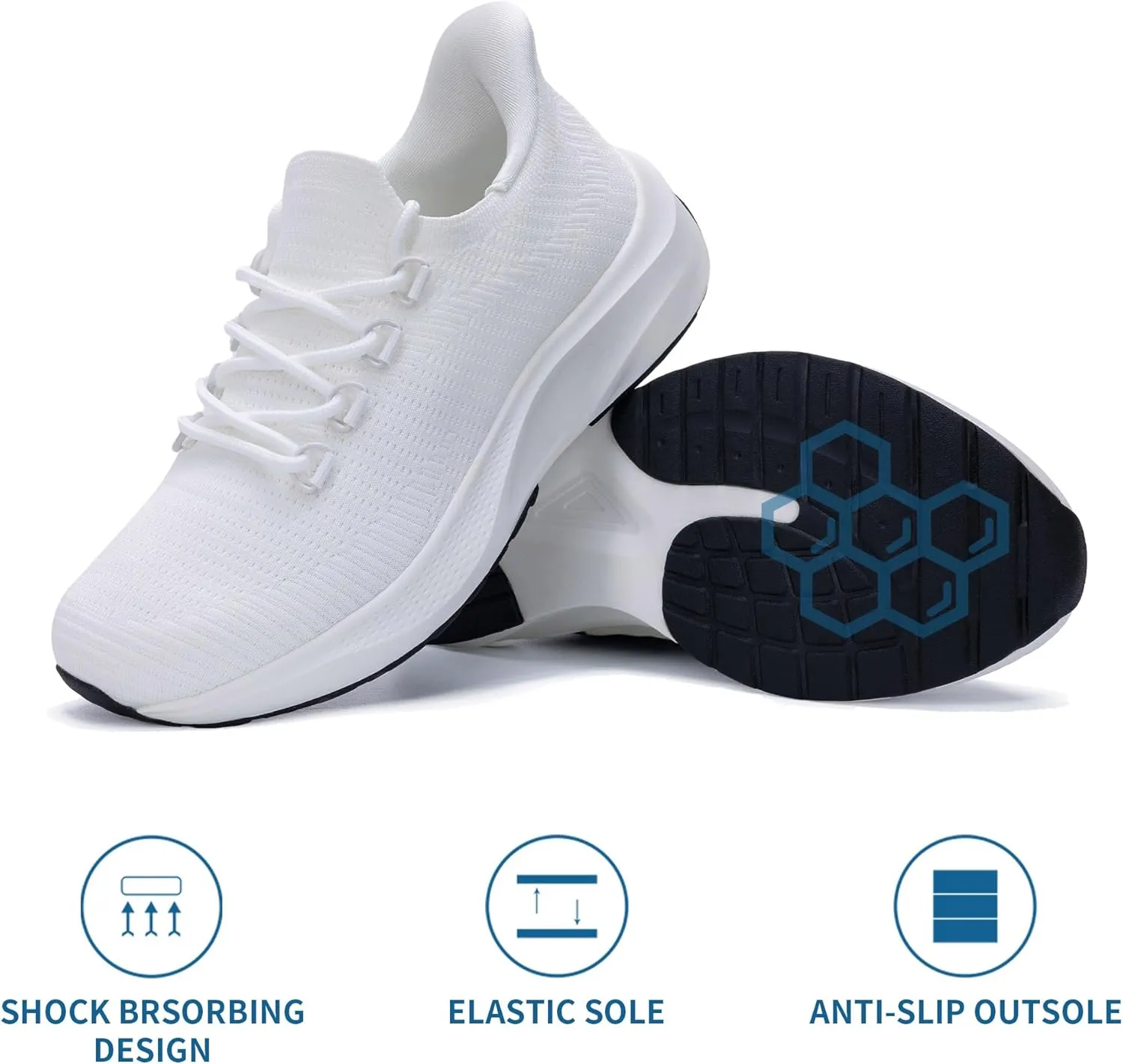 Womens Walking Shoes | Casual Tennis Sneakers | Slip On Shoes | Comfortable Lightweight Shoes US 6-11