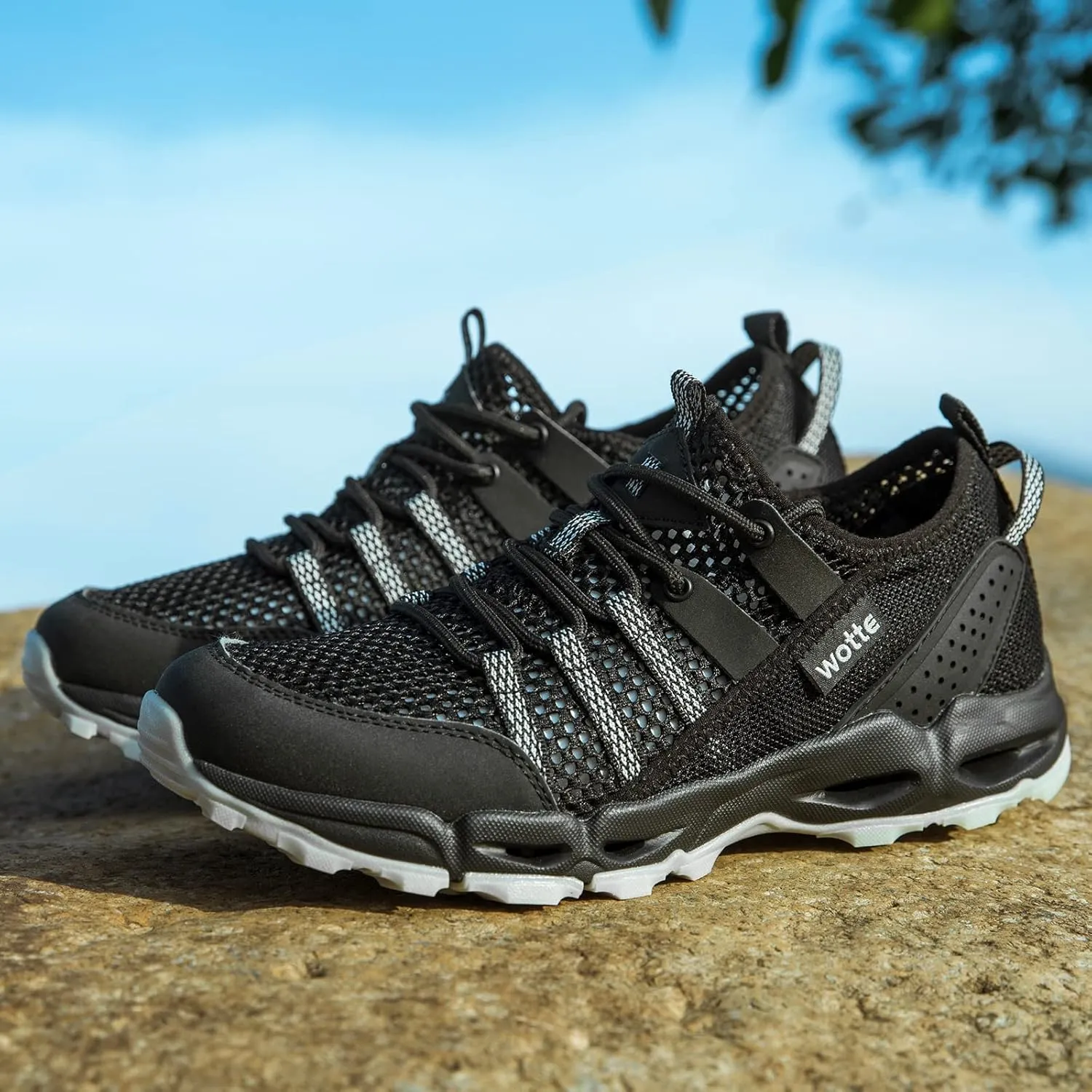 Womens Water Hiking Shoes Light Travel Quick Dry Mesh Outdoor Non-Slip Sneakers Aqua Shoes