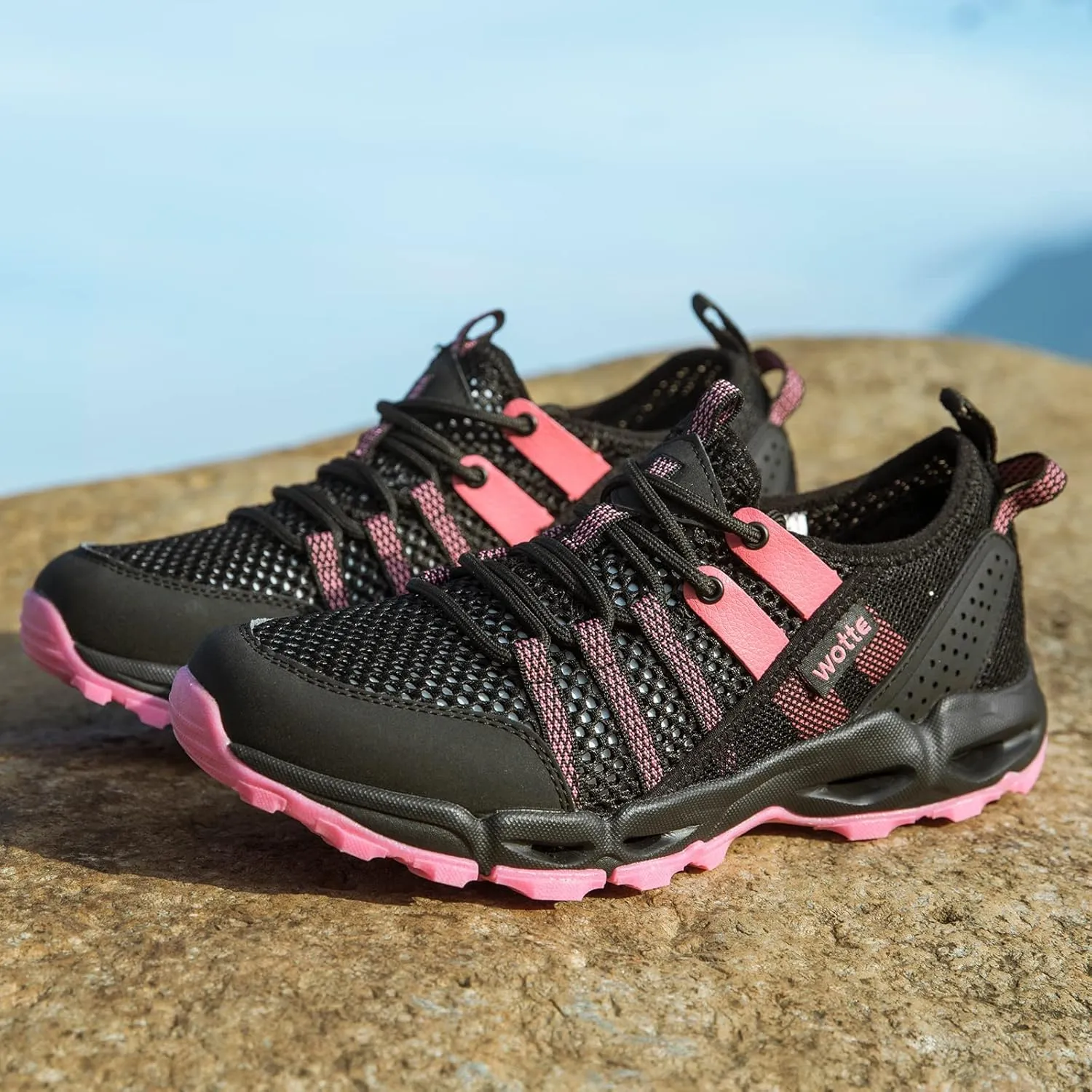 Womens Water Hiking Shoes Light Travel Quick Dry Mesh Outdoor Non-Slip Sneakers Aqua Shoes