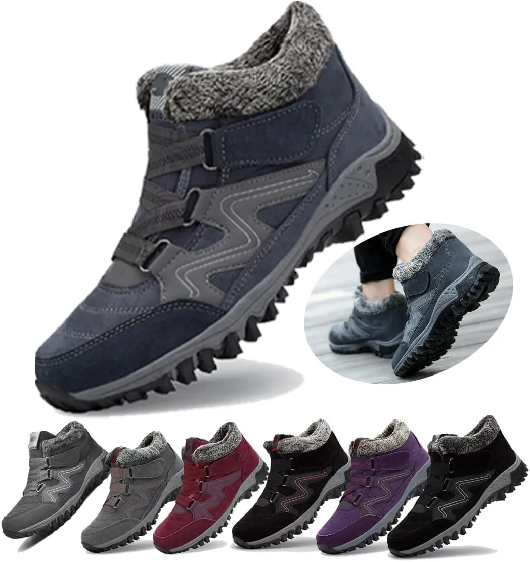 Women'S Winter Thermal Boots For Women Waterproof Snow Winter Warm Hiking Work Comfy Boots Sneakers Walking Shoes,Men'S Winter Thermal Villi Comfortable Platform High Top Shoes